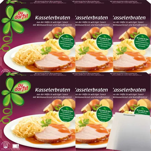 Du darfst Menü Kassler Schulterbraten 6er Pack 6x400g Packung usy Block