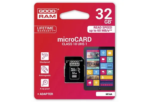 Goodram Speicherkarten Class 4 Class 10 UHS-I 8GB 16GB 32GB 64GB mit Adapter Speicherkarte (32 GB)