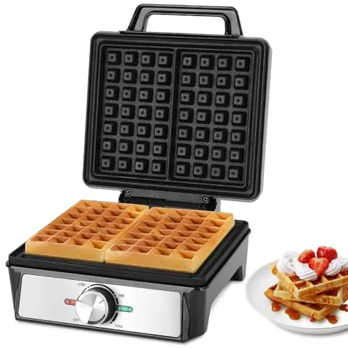 Waffeleisen Schwarz von Aigostar