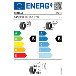 Pirelli P Zero R-F (I*) S.C. XL DOT21 Runflat 245/45 R18 100Y - Sommerreifen für PKW mit Runflat-Technologie, ermöglicht sichere Fahrt auch bei Druckverlust, ideal für sportliche Fahrer.