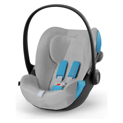 CYBEX Gold Sommerbezug für Babyschale Cloud G i-Size - Sitzbezüge für Kinderautositze, sorgt für angenehme Kühle an warmen Tagen und ist waschbar bei 30 Grad. Hergestellt aus 85% Baumwolle und 15% Polyester für optimalen Komfort.