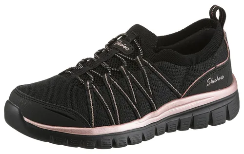 Skechers GRACEFUL-PURECRUSH Slip-On Sneaker - Bequeme Slip-On Sneaker mit elastischem Einstieg und pflegeleichter, maschinenwaschbarer Sohle. Ideal für lässige Freizeit-Outfits und hohen Tragekomfort.
