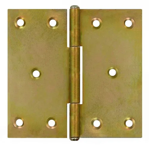 Kantige Scharniere 100 x 100 x 2,0 mm Türband Türscharniere Gelb Verzinkt