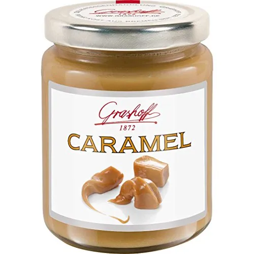 Grashoff Créme de Caramel - Brotaufstrich mit feiner Karamellnote, ideal für süße Frühstücksmomente und ein Genuss für die ganze Familie.