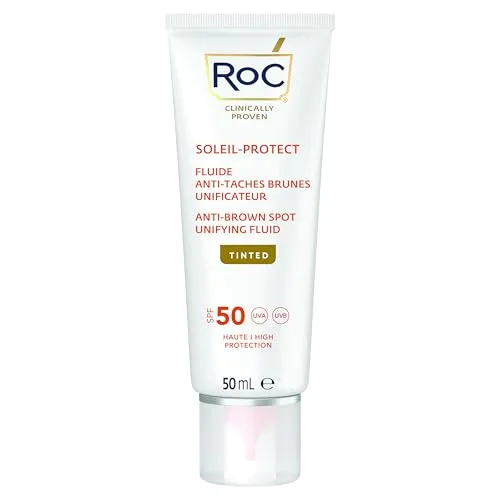 Roc Soleil Protect Viso Uniforming Colorato Anti-Macchie LSF 50+, 50 ml
