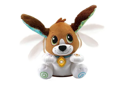 vtech Interaktives Spielzeug ''Sprich-mit-mir-Hündchen'' - Interaktives Spielzeug für Kinder ab 12 Monaten, fördert spielerisch das Lernen von Buchstaben, Zahlen und Emotionen mit 4 Spielmodi und Sprachinteraktion.