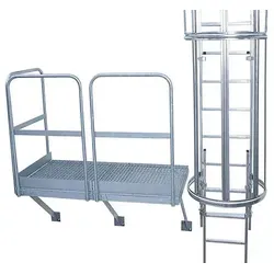 Produktbild Euroline Grundpodest 800x800mm mit Geländer