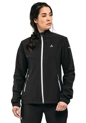 Schöffel Damen Softshell Jacke Rinnen L 38 - Funktionsjacke mit 4D BODY MAPPING Technologie, bietet Windschutz und Atmungsaktivität für sportliche Aktivitäten in der Natur.