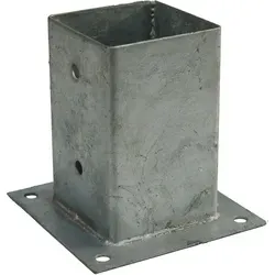 Aufschraubhülse für Pfosten 8x8 cm - Silber