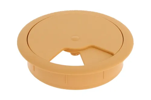 Hellbrauner Kabeldurchlass Kabeldose ø 60mm Kabeldurchführung Kabelöffnung rund