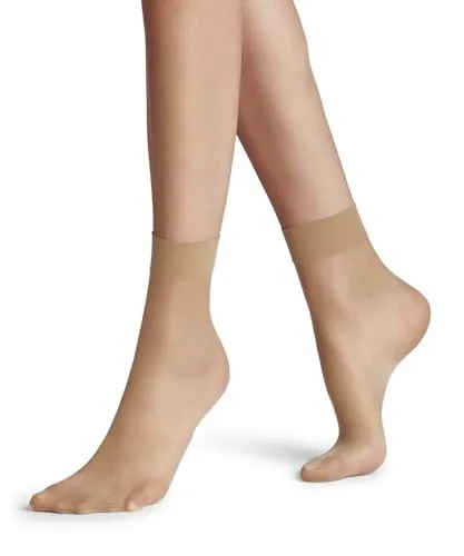 FALKE Damen Socken Seidenglatt 15 DEN W So transparent einfarbig 1 Paar, Hautfarben Golden 4699, 39-42