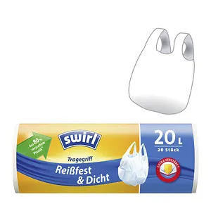 swirl Müllbeutel Reißfest & Dicht 2282 20,0 l weiß, 20 St. von Swirl