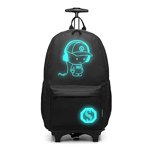 Rucksack Kinder Multifunktion ohne Trolley ohne Räder Koffer Musik Schwarz Kono