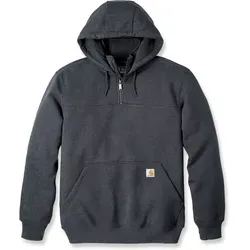 Carhartt Mittelschweres Kapuzen-Sweatshirt für Herren, Carbon Heather - Größe Small - Kapuzenpullover für Herren mit originaler Passform, dreiteiliger Kapuze und versteckter Sicherheitstasche - ideal für Komfort und Stil.