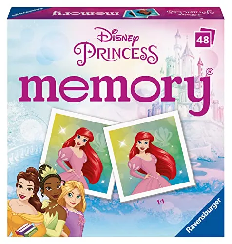 Ravensburger Disney Princess mini memory (33243314) - Legespiel mit beliebten Disney-Prinzessinnen, fördert das Gedächtnis und macht Spaß für die ganze Familie.