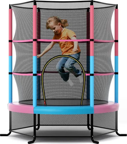 COSTWAY 165 cm Gartentrampolin mit Sicherheitsnetz von Costway