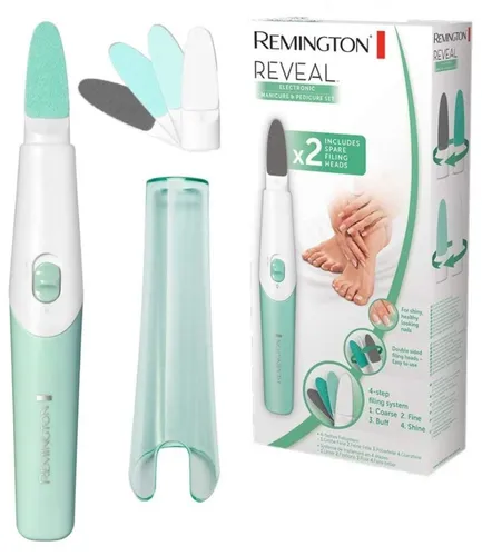Remington Reveal Maniküre + Pediküre Set - Elektrisches Set für perfekte Nagelpflege, inklusive vielseitiger Aufsätze für Maniküre und Pediküre, ideal für Zuhause.