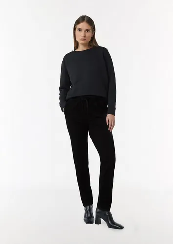 comma Chinos Hose Jersey-Jogpants im Slim Fit mit Bügelfalte