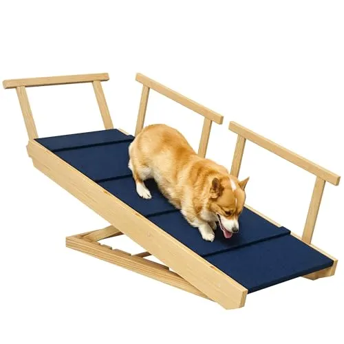 PawHut Klappbare Hunderampe mit Geländern von PawHut