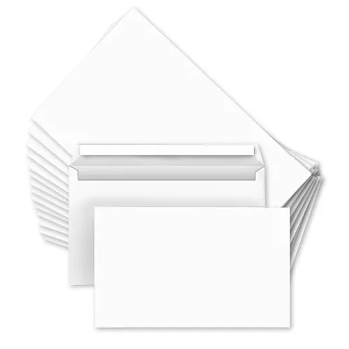 Briefumschläge versando C6, weiß, ohne Fenster, selbstklebend, 100 Stück