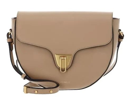 Coccinelle Beat Soft Leder Umhängetasche Fresh Beige - Elegante Coccinelle Umhängetasche in Fresh Beige, ideal für den Alltag mit hochwertigem Leder und praktischem Design.