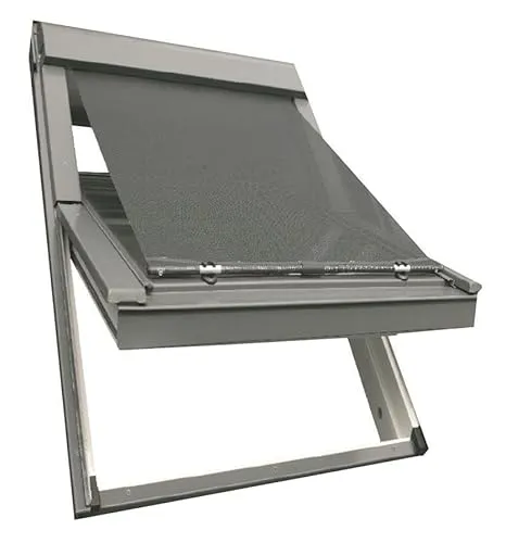 Hitzeschutz-Markise MK04 | M04 | 304 kompatibel mit VELUX Dachfenstern GGU | GPU | GHU | GTL | GTU | GLL | GLU | GGL | GPL | GHL | GFL | GZL | Effektiver Hitzeschutz | Einfache Montage | Polyester