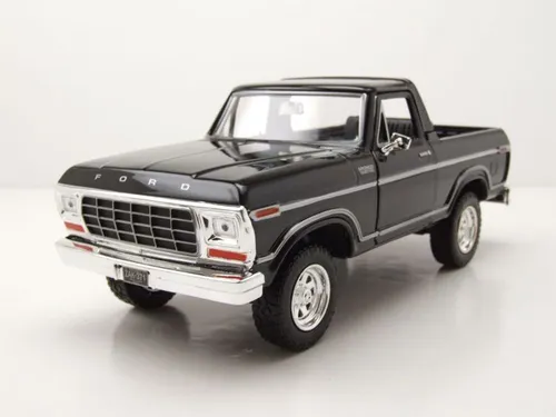Ford Bronco Pick Up 1978 Schwarz Modellauto 1:24 - Detailgetreues 1:24 Modell des Ford Bronco Pick Up 1978, mit OVP und funktionierenden Türen. Ideal für Sammler und als dekoratives Standmodell.