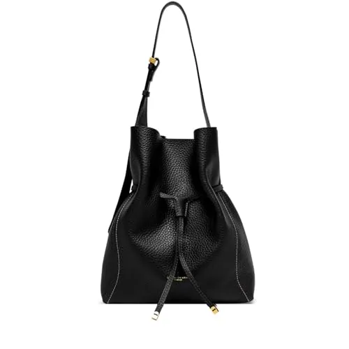 Gianni CHIARINI Leder Schultertasche Sienna Shoulder Bag Nero schwarz