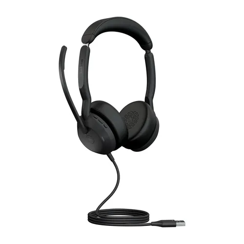 Jabra Evolve2 50 - Kabelgebundenes Stereo-Headset mit ANC, optimiert für MS Teams und maximalen Tragekomfort