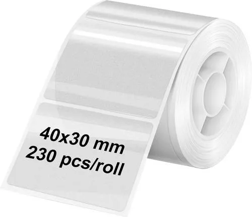 Olympia Etiketten (Rolle) 40 x 30mm Thermodirekt Papier Transparent 6322 Universal-Etiketten