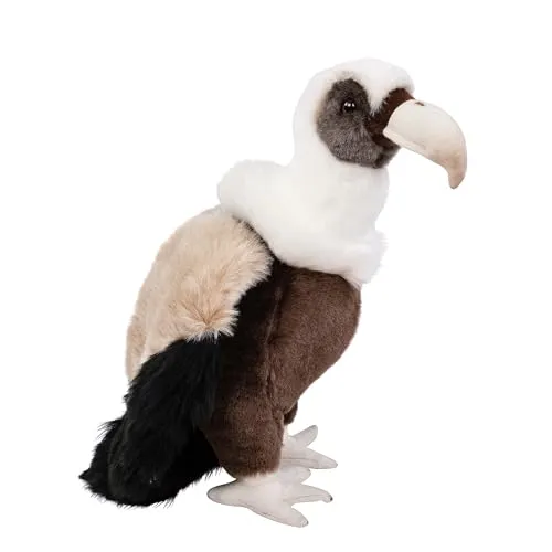 Teddys Rothenburg Kuscheltier Geier braun/weiß sitzend 28 cm Plüschgeier Plüschtier