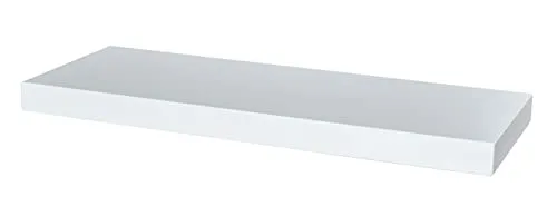 levandeo Wandboard Bobby Weiß 60cm - Hochwertiges Wandregal mit einfacher Montage - Das Wandboard Bobby in Weiß überzeugt durch seine hochwertige Verarbeitung und einfache Montage mit mitgelieferter Schablone. Ideal für stilvolle Raumgestaltung! Größe: 60cm x 22,5cm.