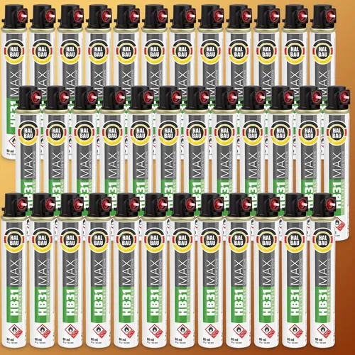Gaskartusche 36x 165 mm für HB31 Nagler - 36 Gaskartuschen für leistungsstarke Nagler, bieten bis zu 1100 Schüsse für effizientes Arbeiten im Tacker-Bereich.