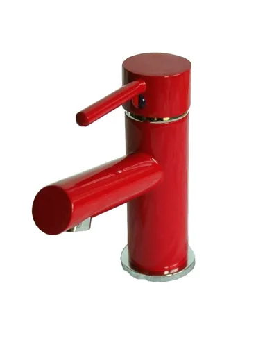Wagner Waschtischarmatur rot mit Excenter in rot von Wagner