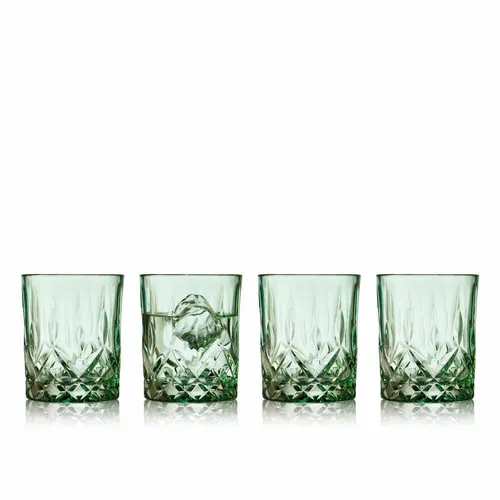 Lyngby Glas Whiskyglas Sorrento 4er Set in grün von Lyngby Glas