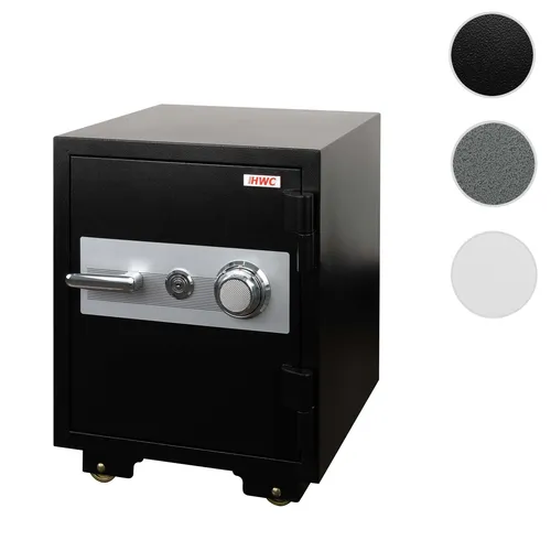 Mendler Tresor HWC-L48 - Feuerfester Safe mit Doppelbolzenverriegelung - Feuerfester Safe (60min) mit 19L Volumen, Doppelbolzenverriegelung und doppelter Sicherung. Ideal für die sichere Aufbewahrung von Dokumenten und Bargeld.