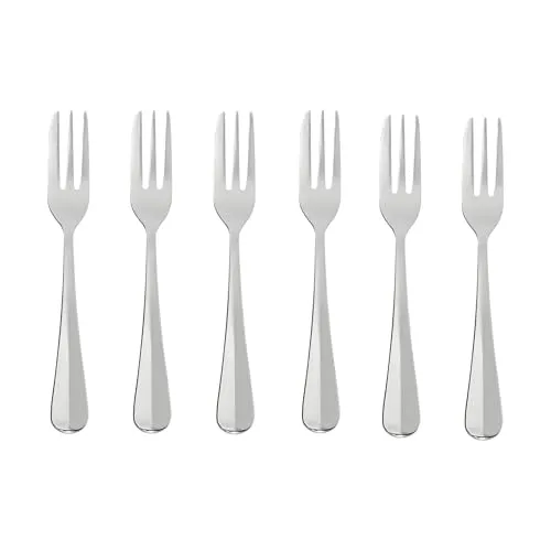 Stanley Rogers Brooklyn Kuchengabel – Hochwertiger Edelstahl, 6er Set, Spülmaschinengeeignet, Perfekt für Desserts und Kuchen