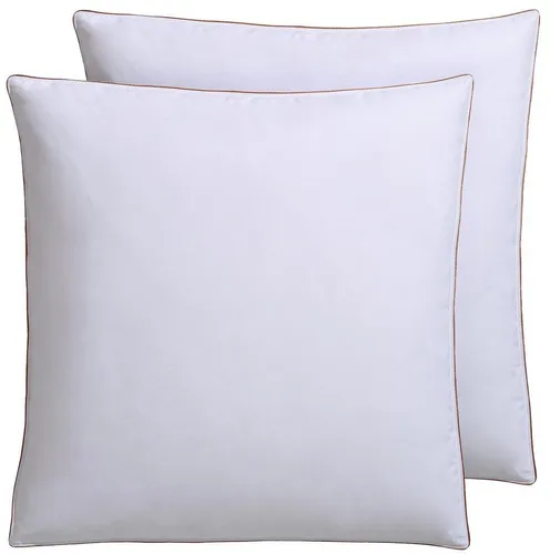 RIBECO GERMANY Federkissen Set Ella, 2er Set (80 x 80 cm) - Hochwertige Kissen aus 90% Federn & 10% Daunen für optimalen Schlafkomfort. Ideal für Nackenstütze und milbendicht, perfekt für Allergiker – Made in Germany.