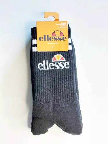 ellesse Pullo Socks Socken Strümpfe Wintersocken Gr: 43-46,5 schwarz 3er Pack