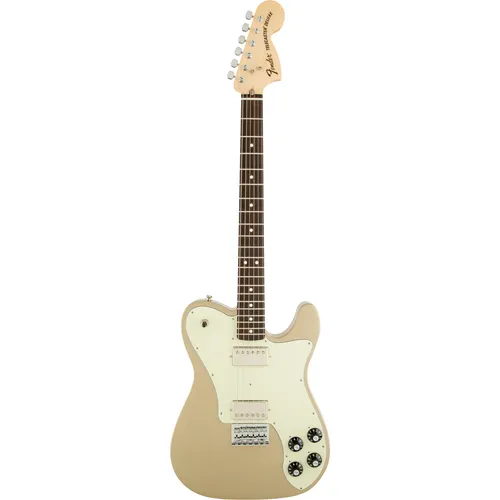 Fender Chris Shiflett Telecaster Deluxe Shoreline Gold E Gitarre