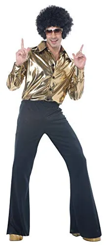 California Costumes Herren-Kostüm Disco King – Erwachsenenkostüm, Gold, M