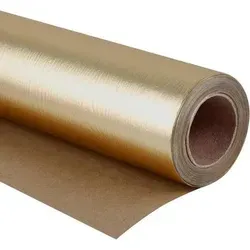 Geschenkpapierrolle Grundtextur 43cm 5m Gold für jeden Anlass