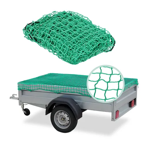 Anhängernetz Ladungssicherungsnetz 2x3m - Sonstige, sicheres Transportieren von Ladung durch robustes Spannnetz aus Kunststoff, ideal für Anhänger und Gepäck.