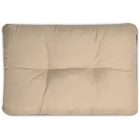 Beautissu Flair Loungekissen Outdoor Rücken 50x40x12cm Natur