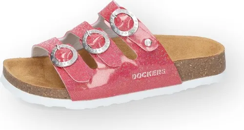 Dockers by Gerli Kinderschuhe Mädchen Sandaletten Pantolette Rot Schuhgröße 40 EU - Sportlich-elegante Dockers Sandaletten in Rot, ideal für Freizeitaktivitäten. Leichte Synthetik-Modelle bieten hohen Tragekomfort und trendiges Design – perfekt für den Sommer!