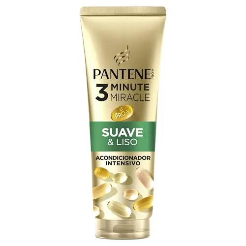 Pantene Pro-V Milde und glatte 3 Minute Miracle Conditioner, 220 ml, für trockenes und krauses Haar, Pro-V-Formel mit Active Nutri-Plex, hilft, das Haar zu glätten und zu revitalisieren, mit