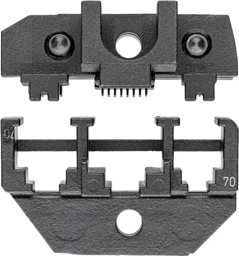 KNIPEX 97 49 70 Crimpeinsatz für Westernstecker - Crimp-Systemzange & Einsätze, ideal für 4/6/8-polige Westernstecker, sorgt für präzise und zuverlässige Verbindungen.