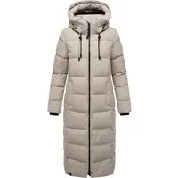 MARIKOO Damen Wintersteppmantel B985 in beige von Marikoo