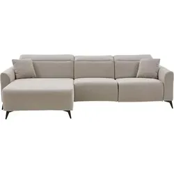 Produktbild Beige Ecksofa mit elektrischer Reclinerfunktion