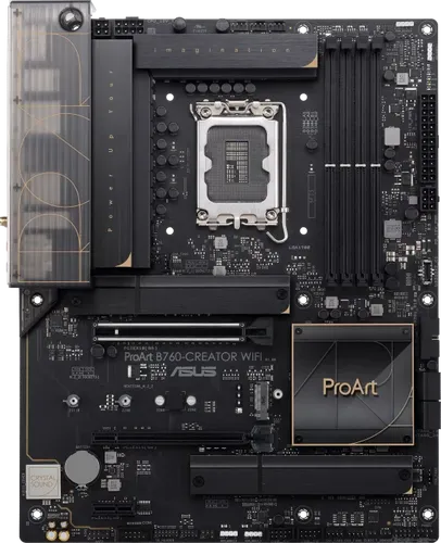 ASUS PROART B760-CREATOR WIFI Mainboard ATX - Mainboard ATX mit LGA1700-Sockel, ideal für kreative Profis dank Unterstützung von bis zu 192 GB DDR5 RAM und umfassender Konnektivität inklusive WiFi 6 und Bluetooth 5.2.